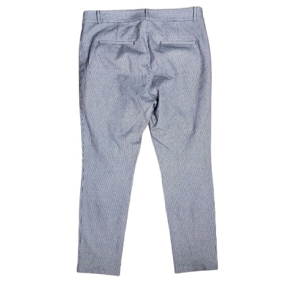 Ann Taylor Loft Pants Womens Size 12 Black White Houndstooth with Pockets Skinny - Picture 7 of 7